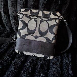 Coach Black and Gray Crossbody Bag